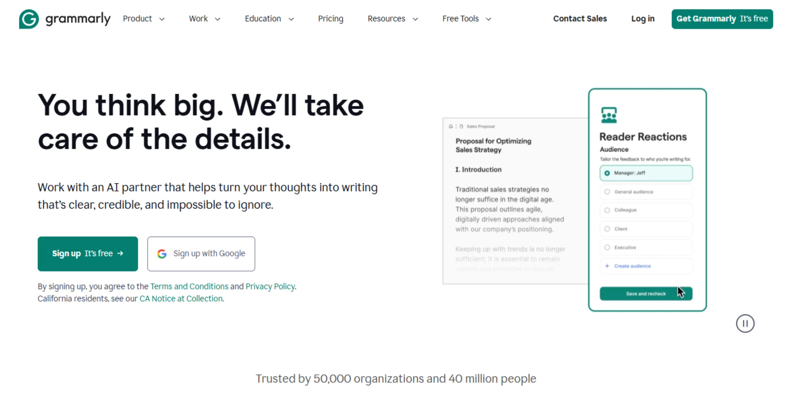 GrammarlyGo AI Tools.